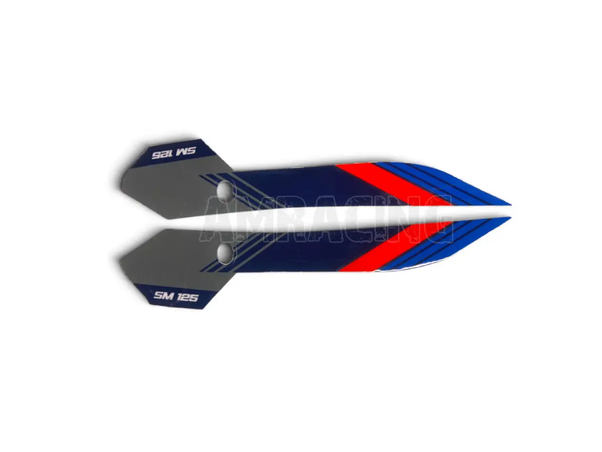 KIT DE ADHESIVOS LATERALES PARA NÚMEROS 2T SM 125 TM MOTO MY26